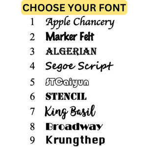 a list of different font styles with the words choose your font